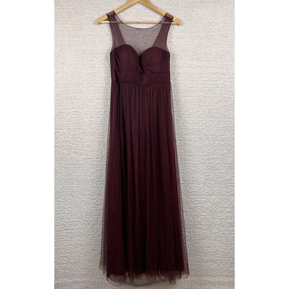 Jenny Yoo Collection Gown Womens 2 Deep Wine Annabelle Bridesmaid Maxi Dress